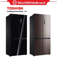 Toshiba Multi Door Dual Inverter Refrigerator (556L) GR-RF610WE-PMY (37) / GR-RF610WE-PGY (22)