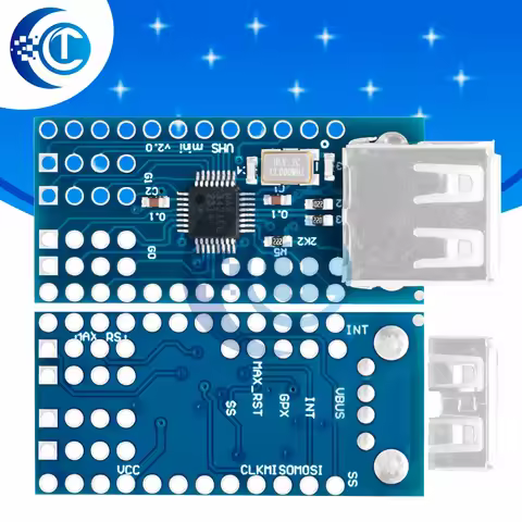 MAX3421E 2.0 ADK Mini USB Host Module: Supports Google Android ADK, SLR Development β USB HUB, 3.3V,