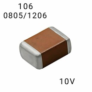 5pcs Smd Capacitor 106 10uF/10V(0805 & 1206)