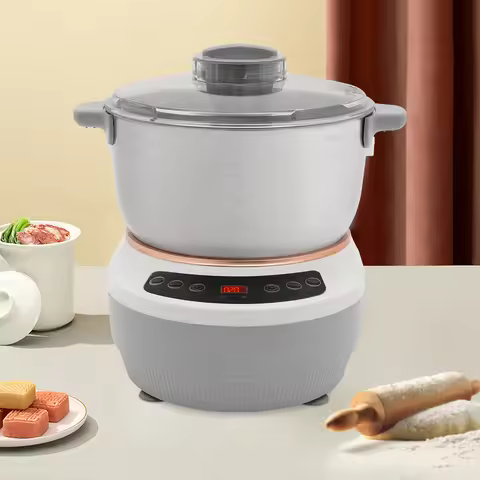 5L Electric Dough Maker with Ferment Function, 304 Stainless Steel Dough Mixer Machine, Flour Kneadi