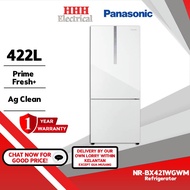 Panasonic 422L 2-Door Bottom Freezer Refrigerator NR-BX421WGWM (White)/Peti Sejuk