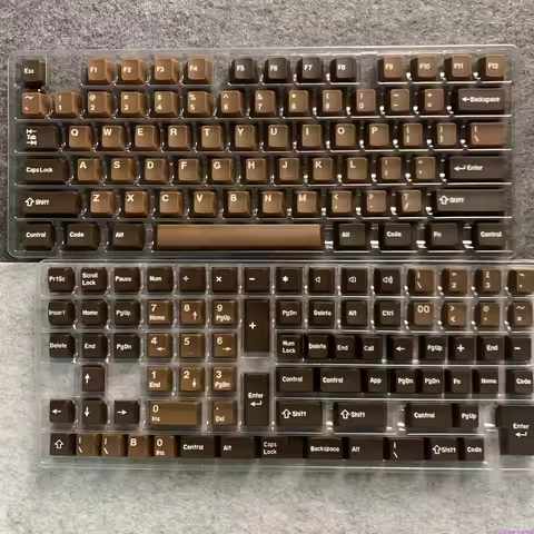 148 keys Chocolate Simplicity Keycaps PBT Dye Subbed Key Caps Cherry Profile Keycap With 2.25U 2.75U