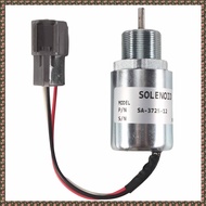 (JPTZ) SA-3725-12 30A87-00040 Fuel Shut Off Solenoid for L2E L3E S3L S4L Engine EC15 223D 12VDC