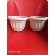 PUTIH Cream white flower pot F112/ Ø20×H15 cm (1pcs)