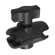 btsg Motorcycle Mobile Holder With 25Mm To 17Mm Connectors And 6Cm Flexible Arm For Stable Use