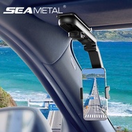 SEAMETAL Car Phone Holder Visor Phones Mount Retractable Multi-angle for 4-7 Inch Phones Auto Parts
