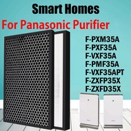 Fit Panasonic F-PXM35A, F-PXF35A, F-VXF35A, F-VXF35APT, F-PMF35A Air Purifiers Replacement HEPA &amp; Carbon  Filter