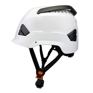 White Safety Climbing Helmet with Chin Strap | EN 397 & ANSI Z89.1 Type 1 Certified | Closable Vent 