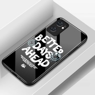 Case For OPPO Reno 7 5G 7 Pro 5G 6 5G 6Z 5G English Label Glass Phone Anti-Fall Full Shot