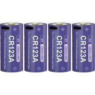 CR123A 3v Lithium Battery CR123 Battery USB Type-c 2800mwh 3Volt Rechargeable Batteries Compatible f
