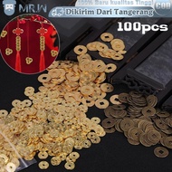 100pcs/Set Uang Koin Kuno China 1cm Koin Keberuntungan Koin Fengshui Koin Cina Koin Imlek
