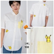 預訂 🇯🇵 日牌 GRANIPH x Pokemon 比卡超 Stripe Shirt 恤衫