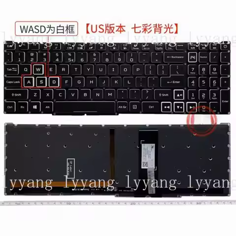 f FOR ACER Predator Helios 300 PH315-52 PH315-53 PH317-53 US RGB Backlit Keyboard