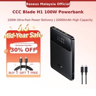 【CCC Certified】Baseus Blade H1 100W Powerbank 20000mAh PD Fast Charging Portable External Battery Fo