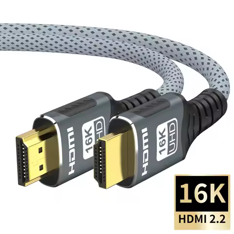 16K HDMI 2.2 Cable 96Gbps Supports 8K@120Hz 4K@240Hz 2K@360H HDR eARC Compatible with Roku TV HDTV P