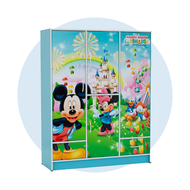 Alora Furniture - WONDERLAND 5FT Cartoon Cabinet / Cartoon Wardrobe / Children Wardrobe / Kids Cabin