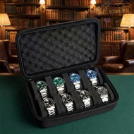 BLISS Watch Display Box, Shockproof 8/ 15 Slot Watch Storage Box, Case Box Black Zippered Closure Fo