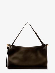 Alaia East West Leather Bag With Engraved Logo, Noir, UNI - UNI