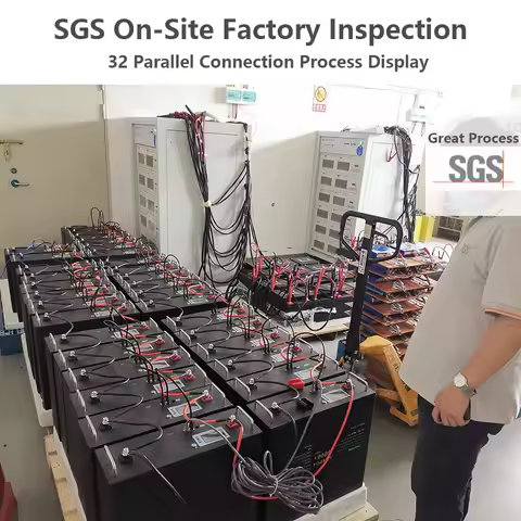 LiFePO4 48V 400Ah Battery 20Kwh 6000+ Cycles Solar Energy Storage 16S BMS 51.2V 100Ah 150Ah 200Ah 30