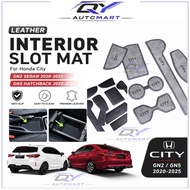 [LEATHER] Honda City GN2 Sedan / GN5 Hatchback 2020-2025 Interior Slot Mat Car Accessories