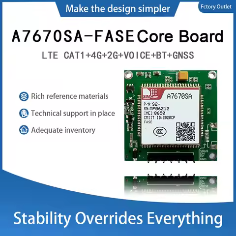 A7670E A7670SA A7670G A7672S 4G Cat 1 with GSM Module development Core Board TTL Serial Port