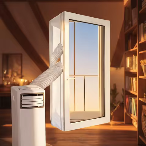 AirLock Window Seal for Portable Air Conditioner, 300/400CM Flexible Cloth Sealing Plate Window Seal