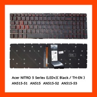 Keyboard Acer NITRO 5 Black TH (LED+) คีย์บอร์ด แป้นพิมพ์