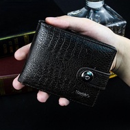 [Cc wallet] PU Men 39;s Wallet Retro Woven Pattern Leather Men 39;s Short Wallet Multi-Card Wallet Luxury Wallet Zipper Fashion Purse for Men