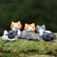 【OMALL】 6Pcs Cats for Car Dashboard Ornaments Gifts Car Center Console Decoration Auto Interior Acce
