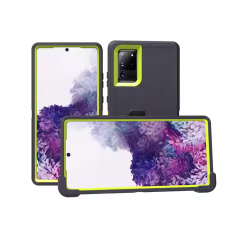 Armor Phone Case For Samsung Note 20Ultra S20 S21 ultra 5G S10 S9 S10Plus Note 10 3 in 1 Hybrid PC T