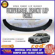 OCAS  - Universal 3Pcs Car Front Lip Chin Bumper Body Kits Splitter Car Accessories (7374)