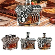 V8 Engines Whisky Bottle Creative Engine-Inspired Vodka Decanter Liquor Display Bottle for Home Bar 