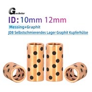 JDB ID 10mm  12mm Oilless Graphite Lubricating Brass Linear Bearing Bushing Sleeve