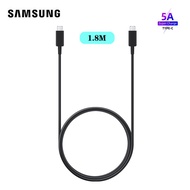 สายชาร์จ Samsung 1.8m 5A สายชาร์ทเร็วซัมซุง-(รองรับ45W 2.0ชาร์จเร็วสุด) ของแท้ EP-DX510 Cables Super Fast Charging USB C ถึง USB C สายข้อมูลสำหรับ S21 S22 S23 Ultra Note20 A80 A70 A71 5G