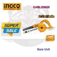 INGCO 20V CORDLESS BLOWER CABLI20028/ LEAF BLOWER
