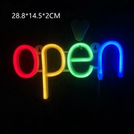 Lampu Open Sign Led Open Gantung Neon Sign Lampu Dekorasi Neon Flex Untuk Barbershop Toko Cafe