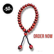MERAH Red bahar Root Grain Bracelet 6mm