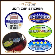 JDM Sticker Globe Star Parking Japan Design Decal Sticker Accessories for Universal Waterproof