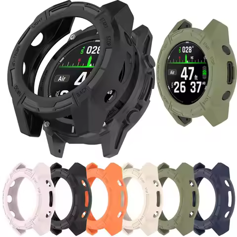 Protective Watch Case Cover For Garmin Descent G2/G1 Smartwatch TPU Hollow Armor Wristband For Desce