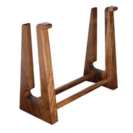 Walnut Wood Elevating Storage Stand for iMac MacBook Keyboard