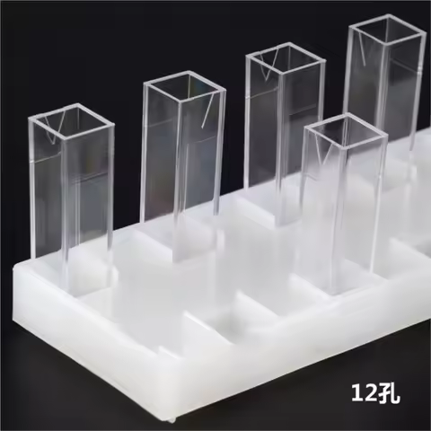 plastic cuvette holder rack for 12cells 170x50x15mm