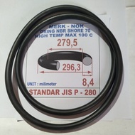 Oring P 280 (1.4 x 279.5 x 296.3) mm NBR shore 70 max temp 100 oil resistant NOK JAPAN