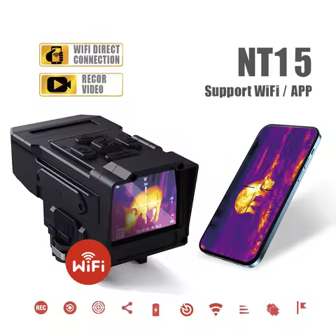 TRV NT15 256 Infrared Thermal Imager Night Vision Monocular Hunting Scope Thermal Scope WiFi,2K Dayt