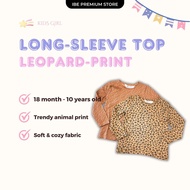 Kids Girl HM Long-sleeve shirt with Leopard-print (18 months - 10 years old)