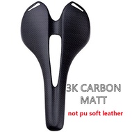 Carbon Fiber Road Mtb Saddle Use 3k T700 Carbon Material Pads Super Light Leather Cushions Ride Bicycles Seat