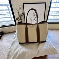 愛馬仕 Hermes Garden Party 30 大象灰拼帆布