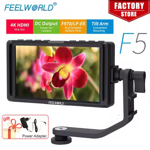 FEELWORLD F5 Pro Touch Screen DSLR Field Monitor 4K HDMI 5.5 Inch Full HD 1920x1080 LCD IPS DSLR Mon
