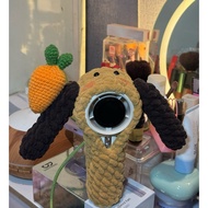 Goojodoq brown rabbit fan cover with carrot