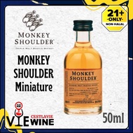 Monkey Shoulder Blended Malt Scotch Whisky Miniature 50ml 100% Duty Paid 100% Authentic