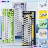 HECCEH Gaming Keyboard, AK820 82-Key Mechanical Keyboard,  With Knob  Backlit Silent Office Keyboard